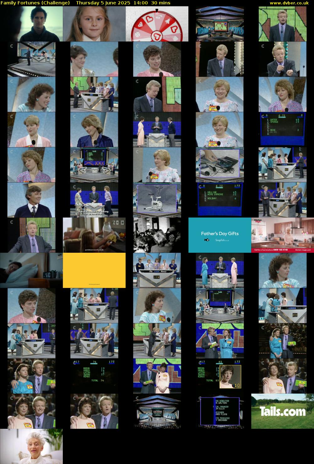 Family Fortunes (Challenge) Thursday 5 June 2025 14:00 - 14:30