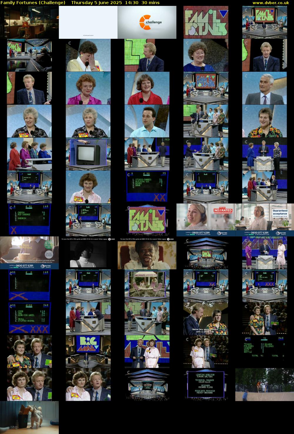 Family Fortunes (Challenge) Thursday 5 June 2025 14:30 - 15:00