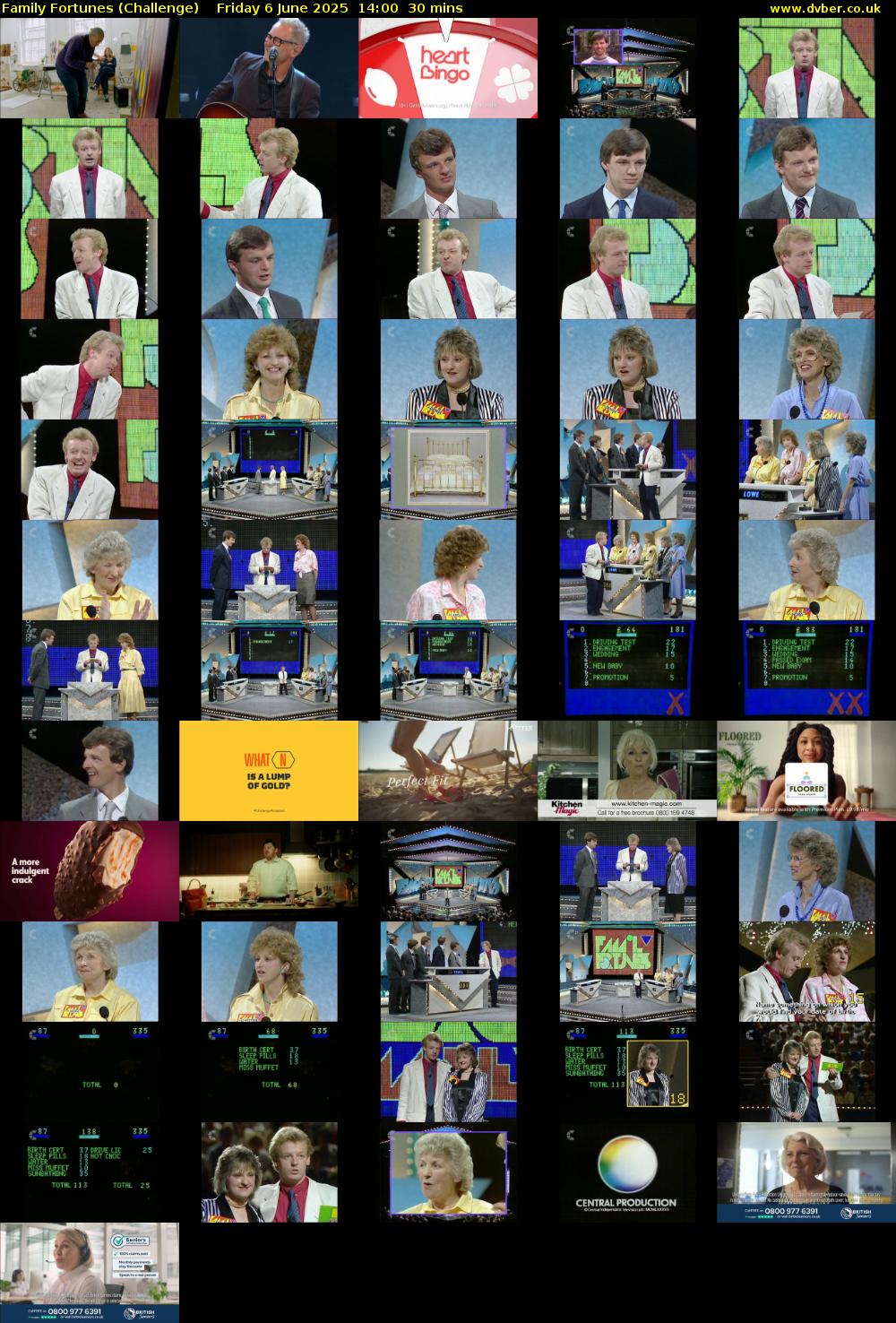 Family Fortunes (Challenge) Friday 6 June 2025 14:00 - 14:30