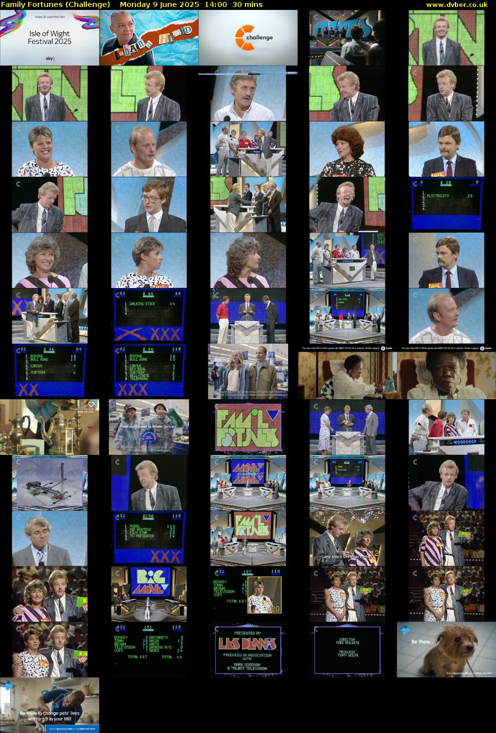 Family Fortunes (Challenge) Monday 9 June 2025 14:00 - 14:30