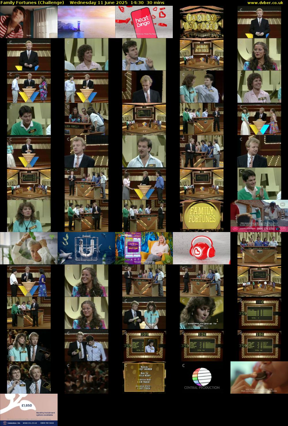 Family Fortunes (Challenge) Wednesday 11 June 2025 14:30 - 15:00
