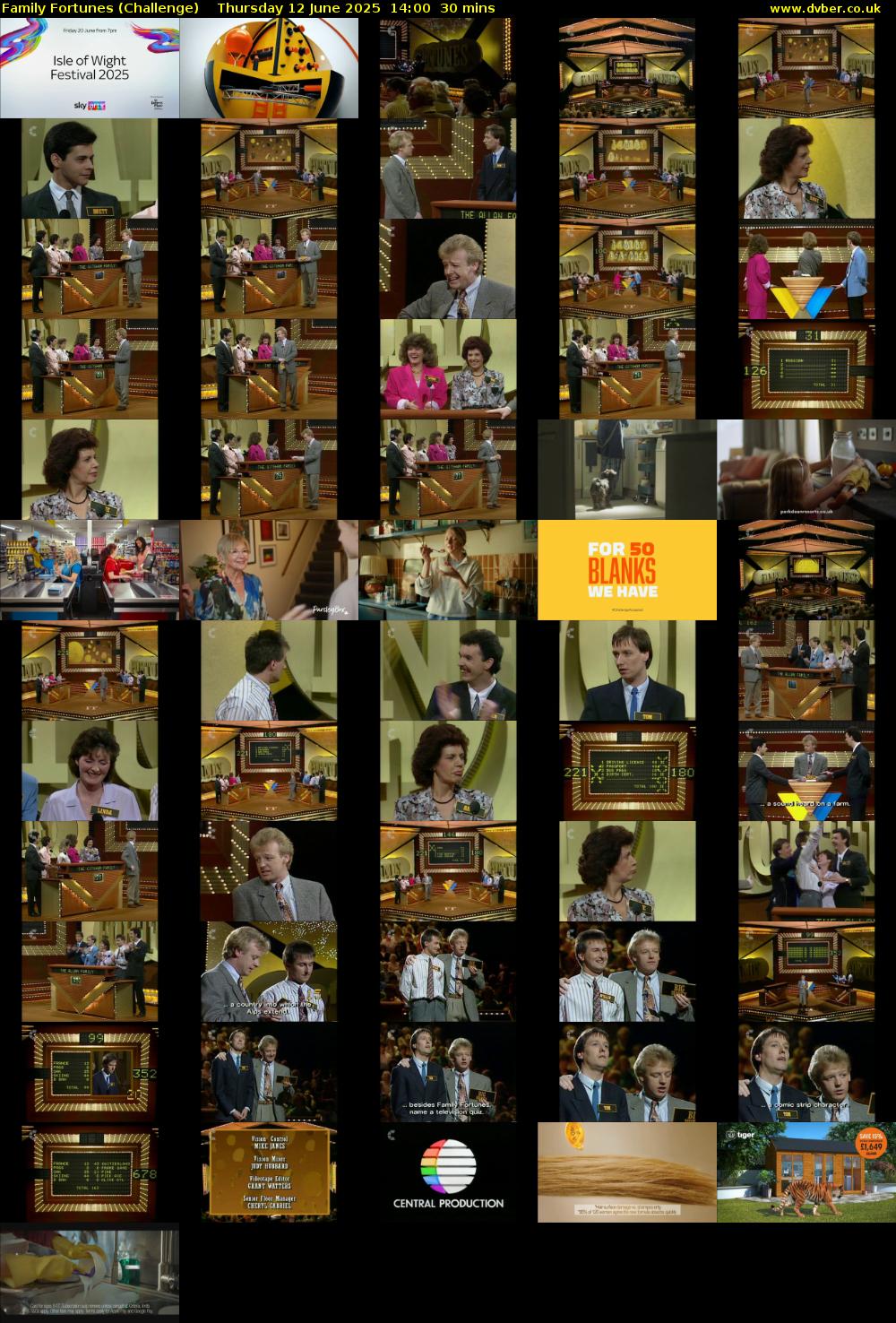 Family Fortunes (Challenge) Thursday 12 June 2025 14:00 - 14:30