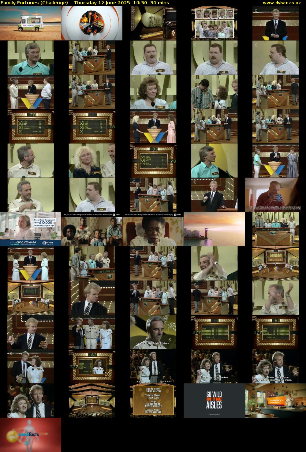 Family Fortunes (Challenge) Thursday 12 June 2025 14:30 - 15:00