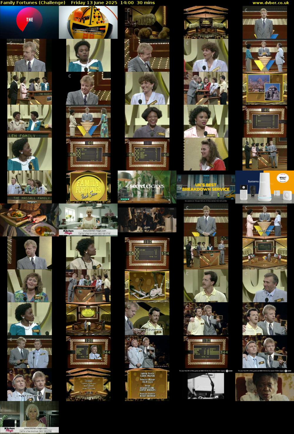 Family Fortunes (Challenge) Friday 13 June 2025 14:00 - 14:30