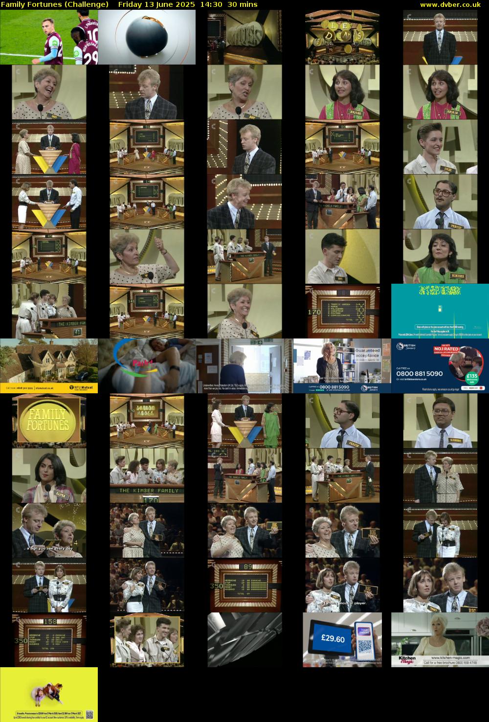 Family Fortunes (Challenge) Friday 13 June 2025 14:30 - 15:00