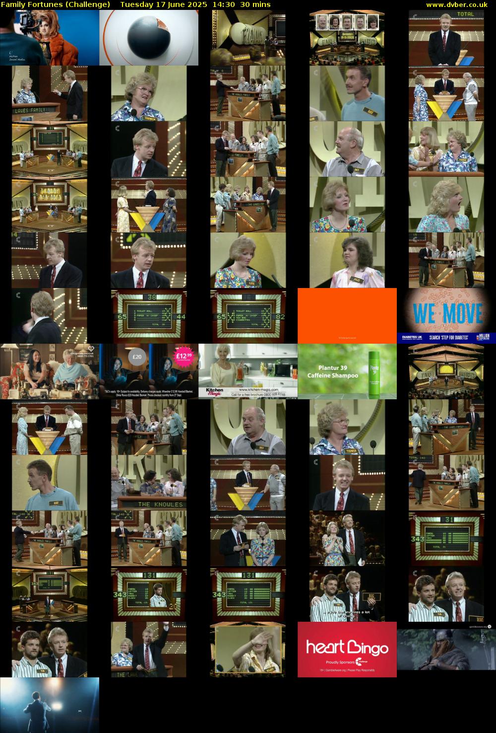 Family Fortunes (Challenge) Tuesday 17 June 2025 14:30 - 15:00