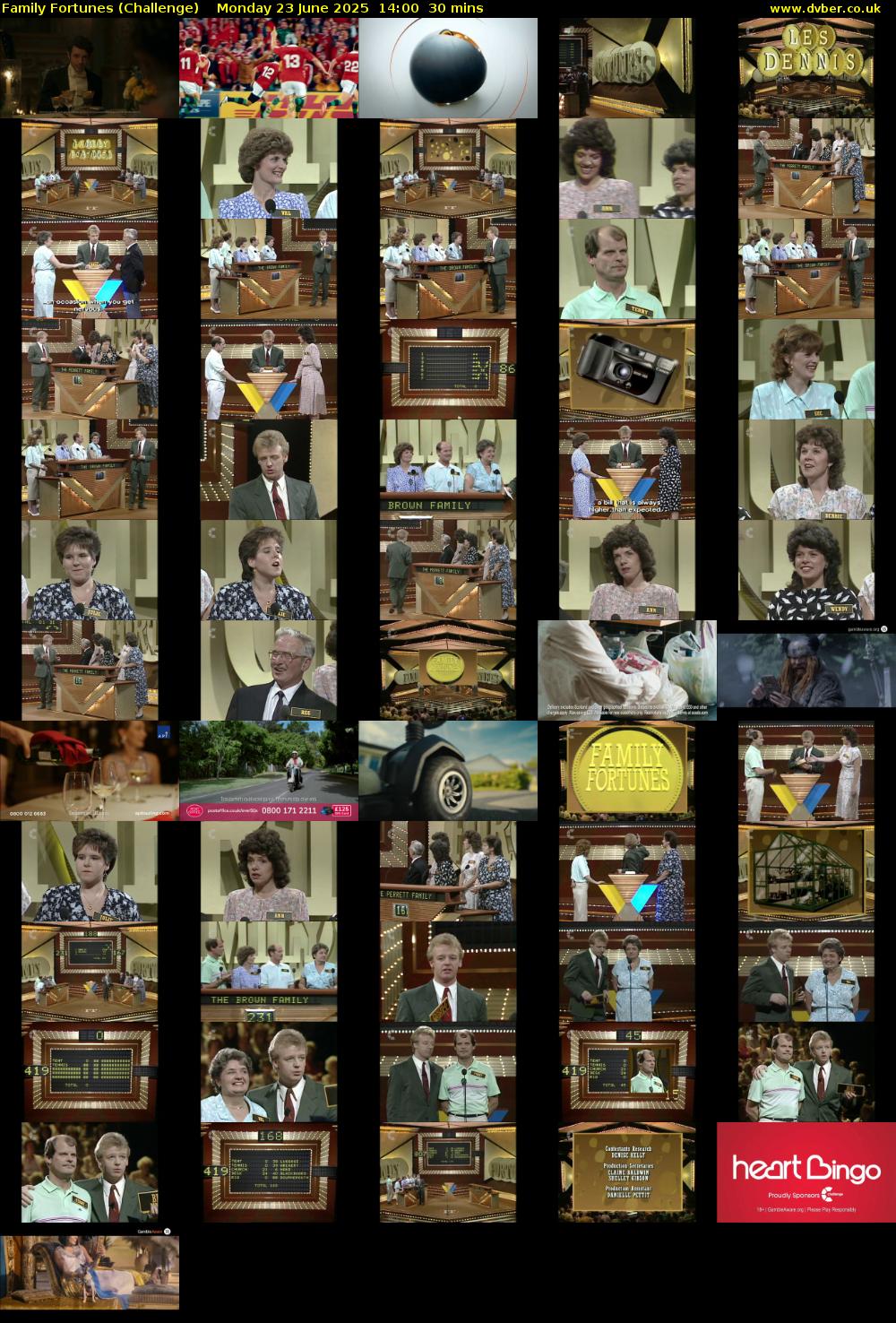Family Fortunes (Challenge) Monday 23 June 2025 14:00 - 14:30