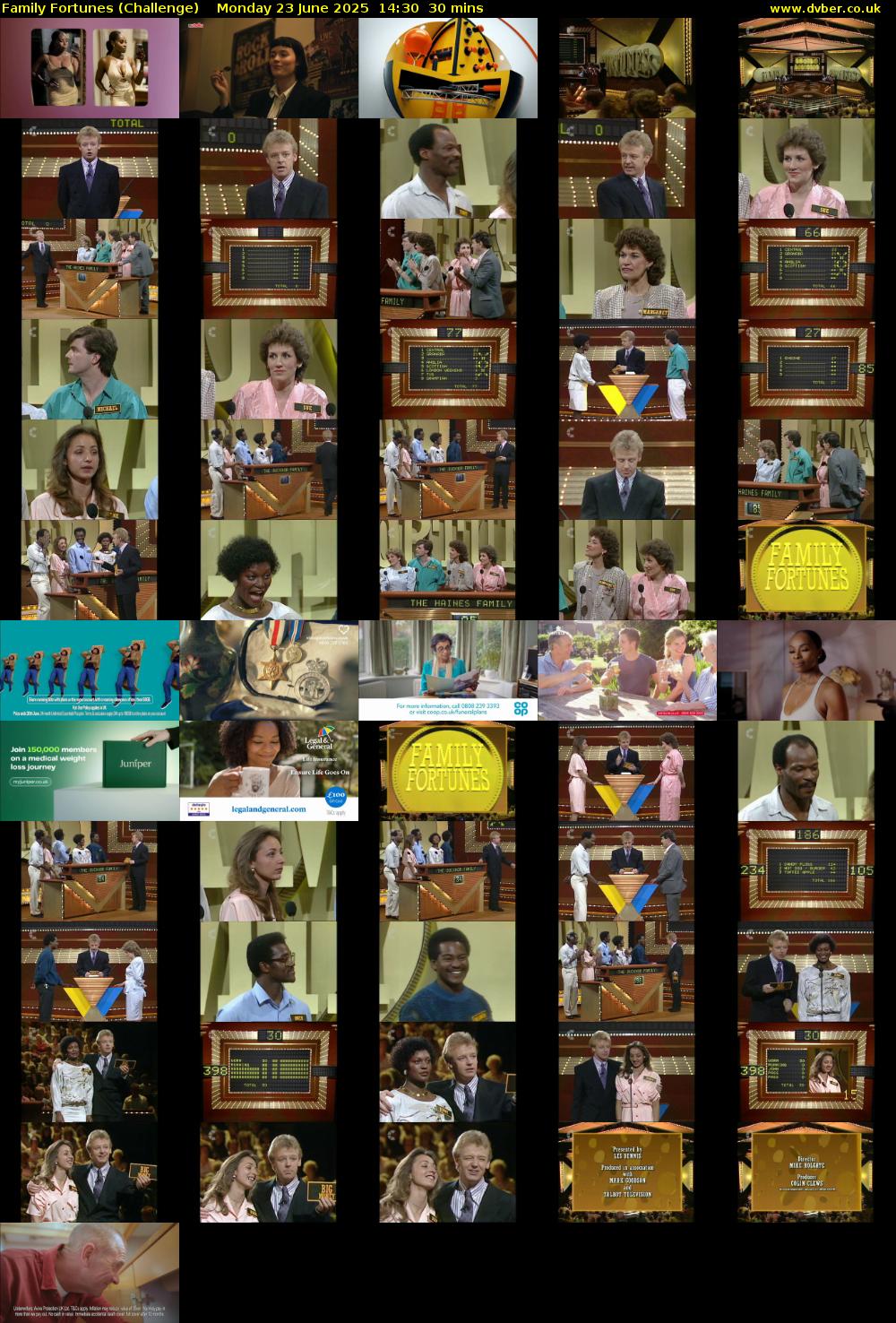 Family Fortunes (Challenge) Monday 23 June 2025 14:30 - 15:00