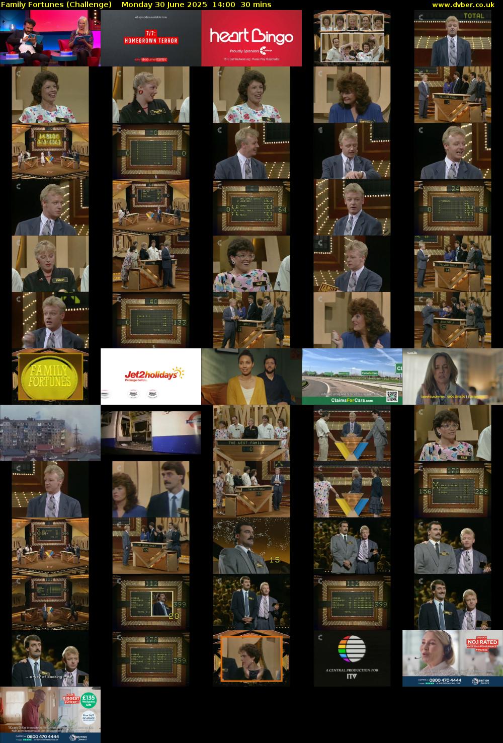 Family Fortunes (Challenge) Monday 30 June 2025 14:00 - 14:30