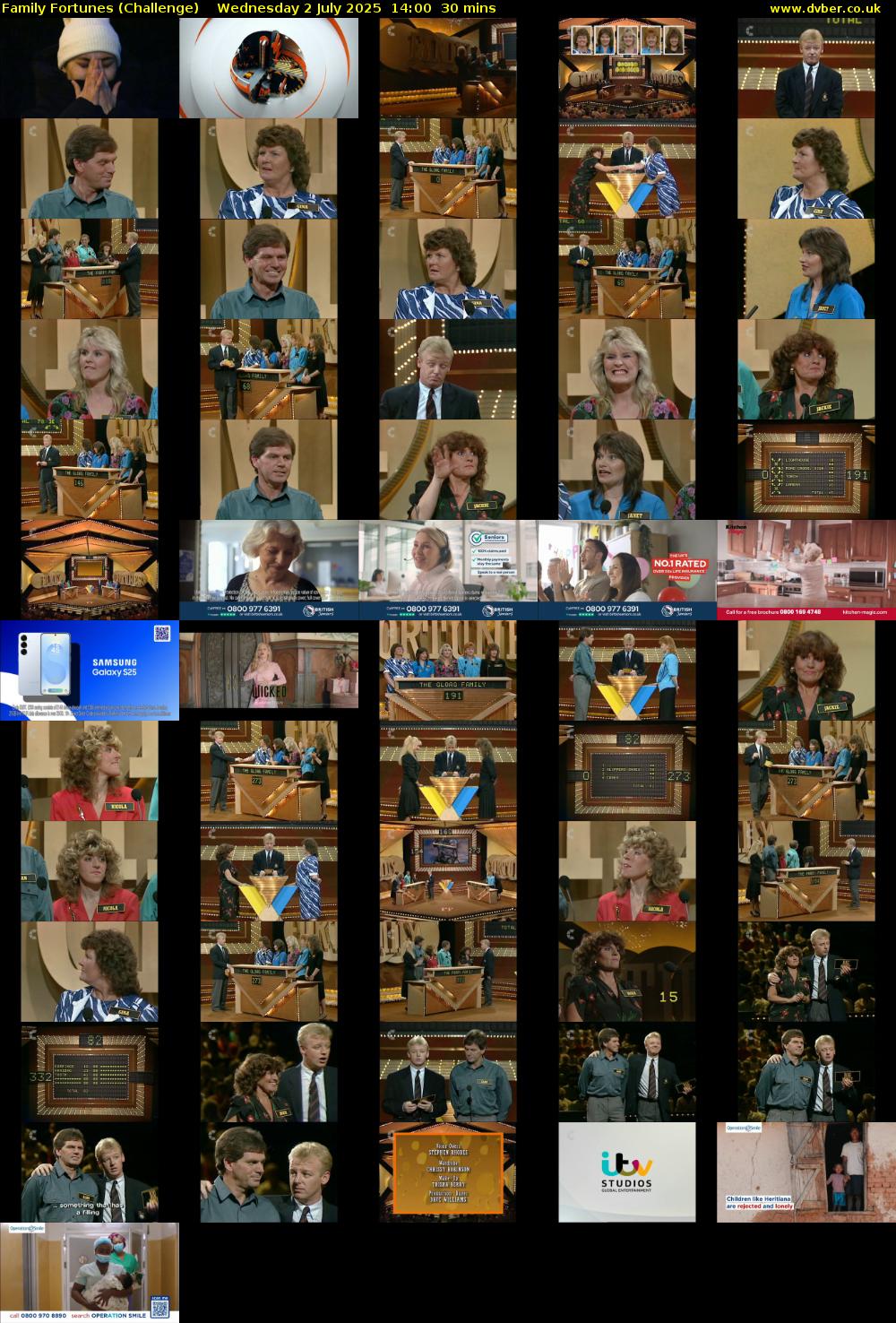 Family Fortunes (Challenge) Wednesday 2 July 2025 14:00 - 14:30