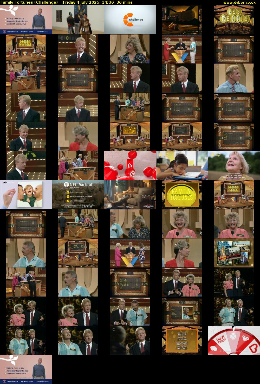 Family Fortunes (Challenge) Friday 4 July 2025 14:30 - 15:00