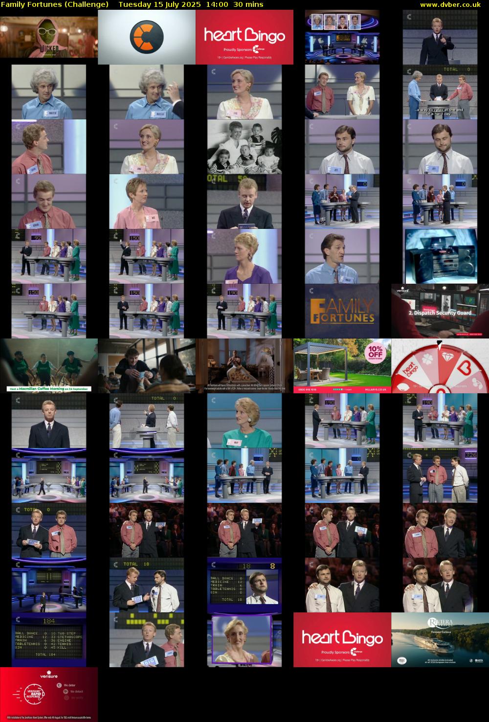 Family Fortunes (Challenge) Tuesday 15 July 2025 14:00 - 14:30