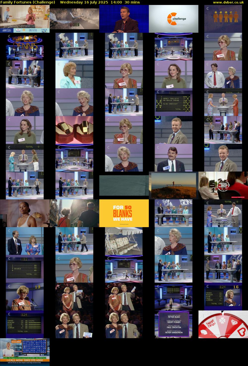 Family Fortunes (Challenge) Wednesday 16 July 2025 14:00 - 14:30