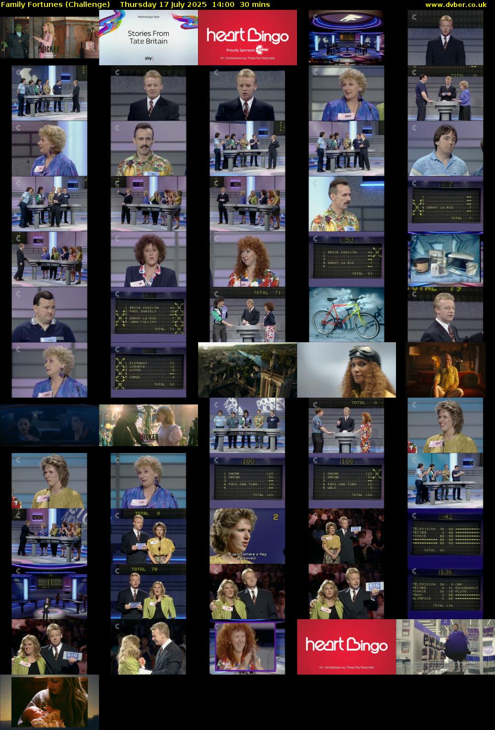 Family Fortunes (Challenge) Thursday 17 July 2025 14:00 - 14:30