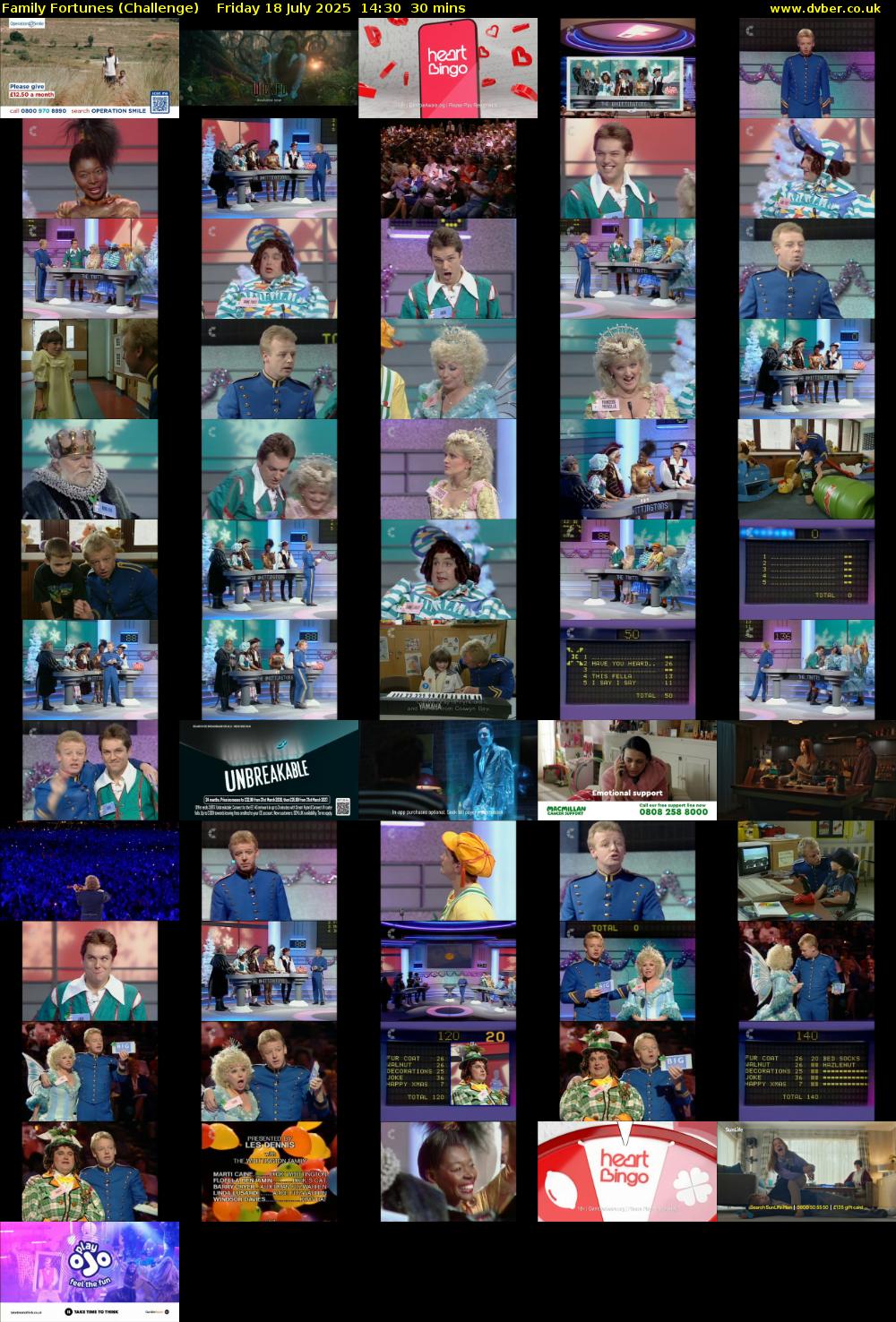 Family Fortunes (Challenge) Friday 18 July 2025 14:30 - 15:00