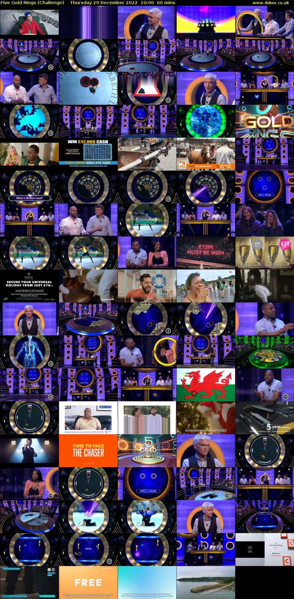 Five Gold Rings (Challenge) Thursday 29 December 2022 10:00 - 11:00