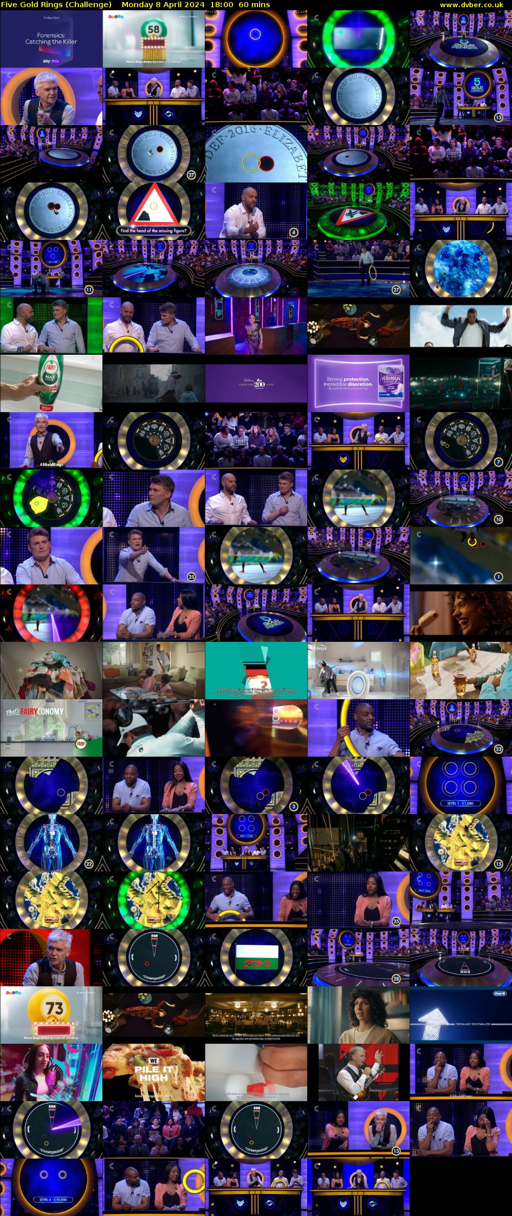 Five Gold Rings (Challenge) Monday 8 April 2024 18:00 - 19:00
