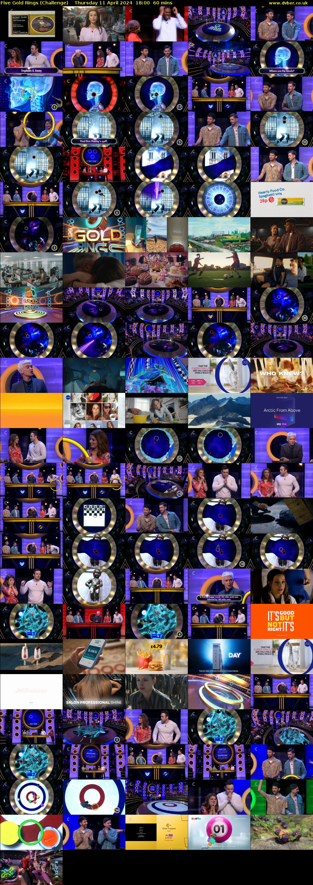 Five Gold Rings (Challenge) Thursday 11 April 2024 18:00 - 19:00