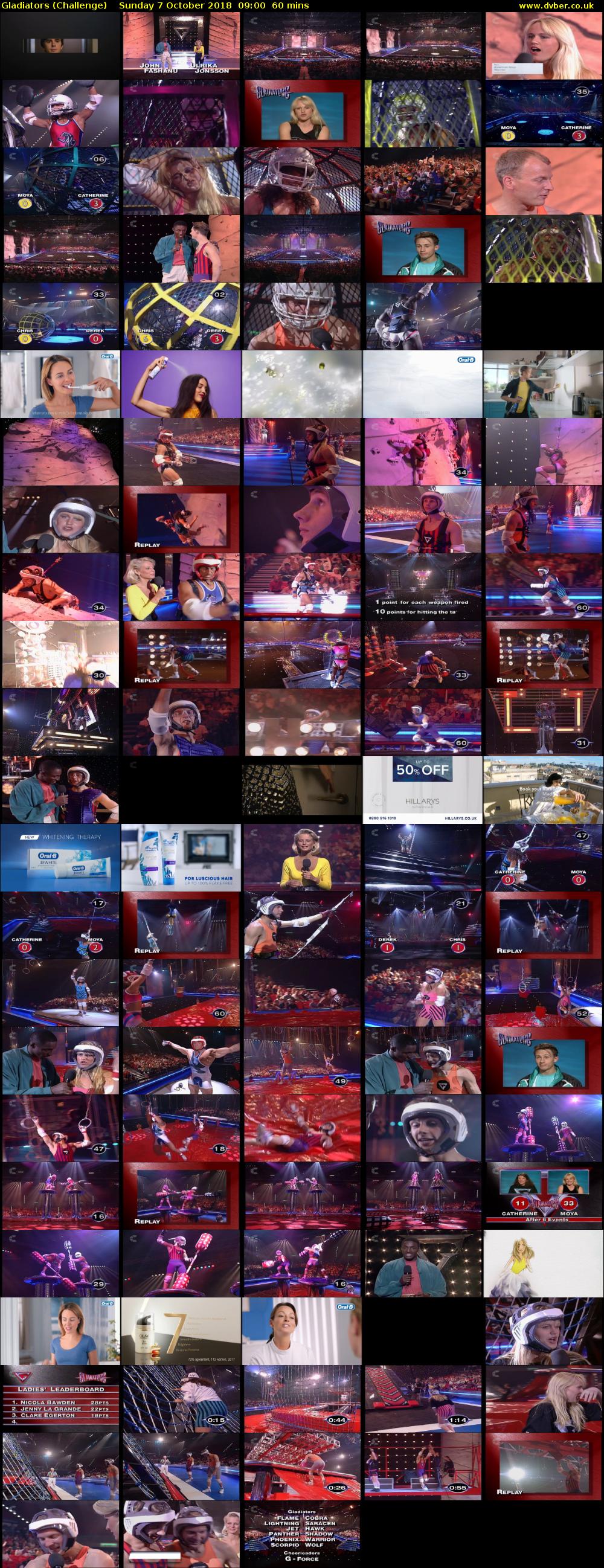 Gladiators (Challenge) Sunday 7 October 2018 09:00 - 10:00
