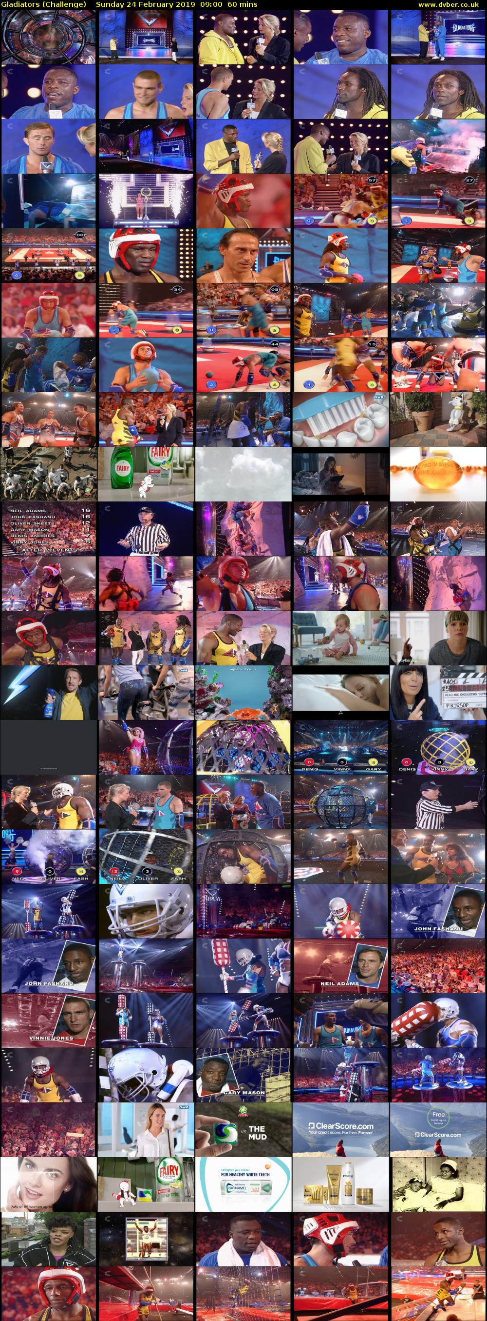 Gladiators (Challenge) Sunday 24 February 2019 09:00 - 10:00