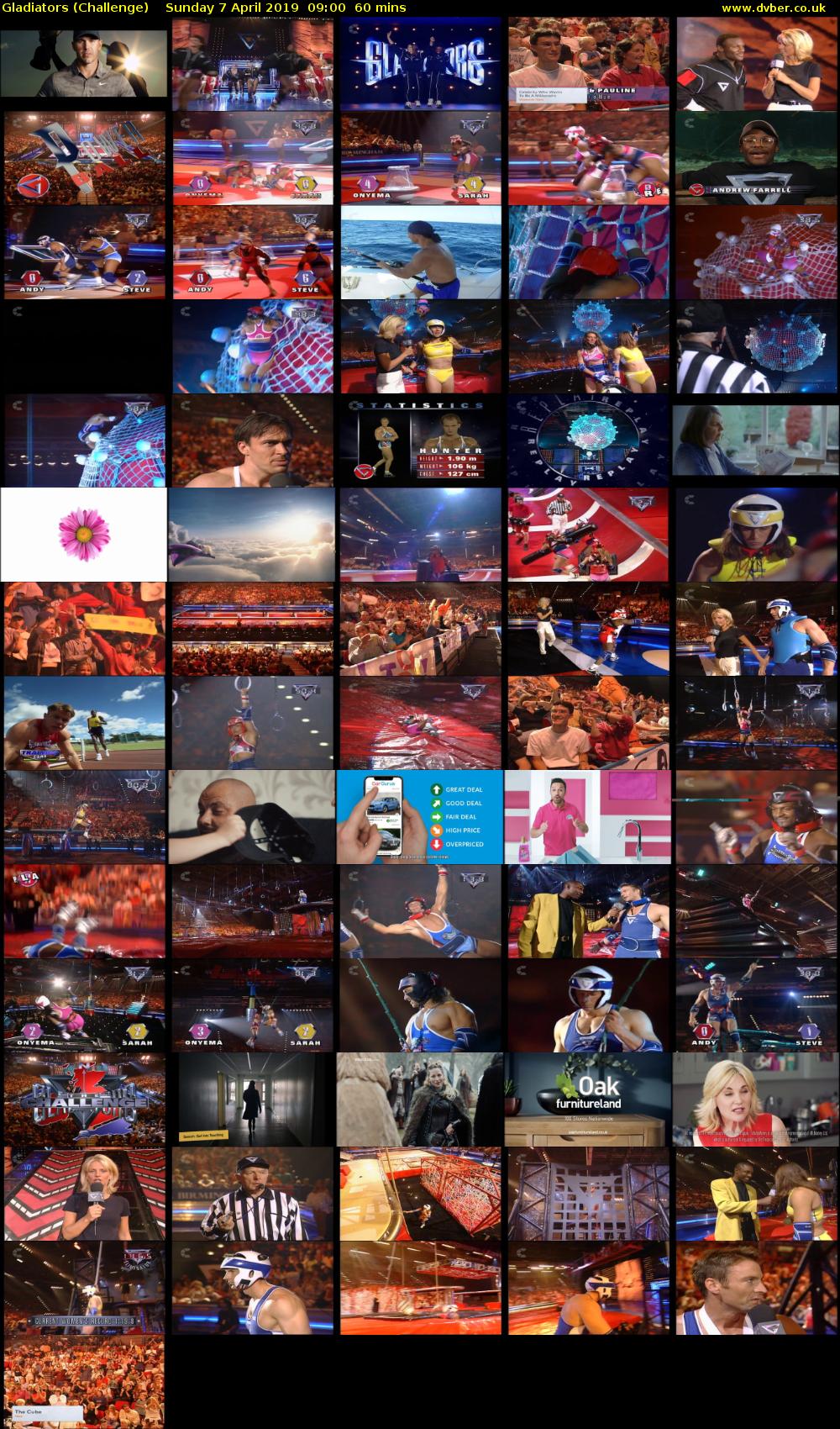 Gladiators (Challenge) Sunday 7 April 2019 09:00 - 10:00