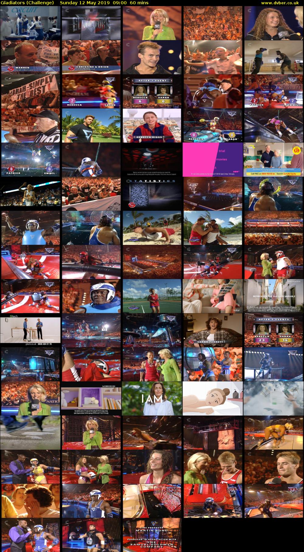 Gladiators (Challenge) Sunday 12 May 2019 09:00 - 10:00