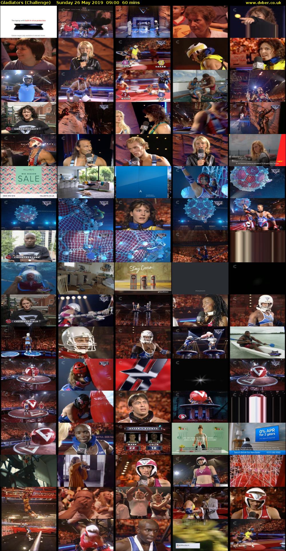 Gladiators (Challenge) Sunday 26 May 2019 09:00 - 10:00