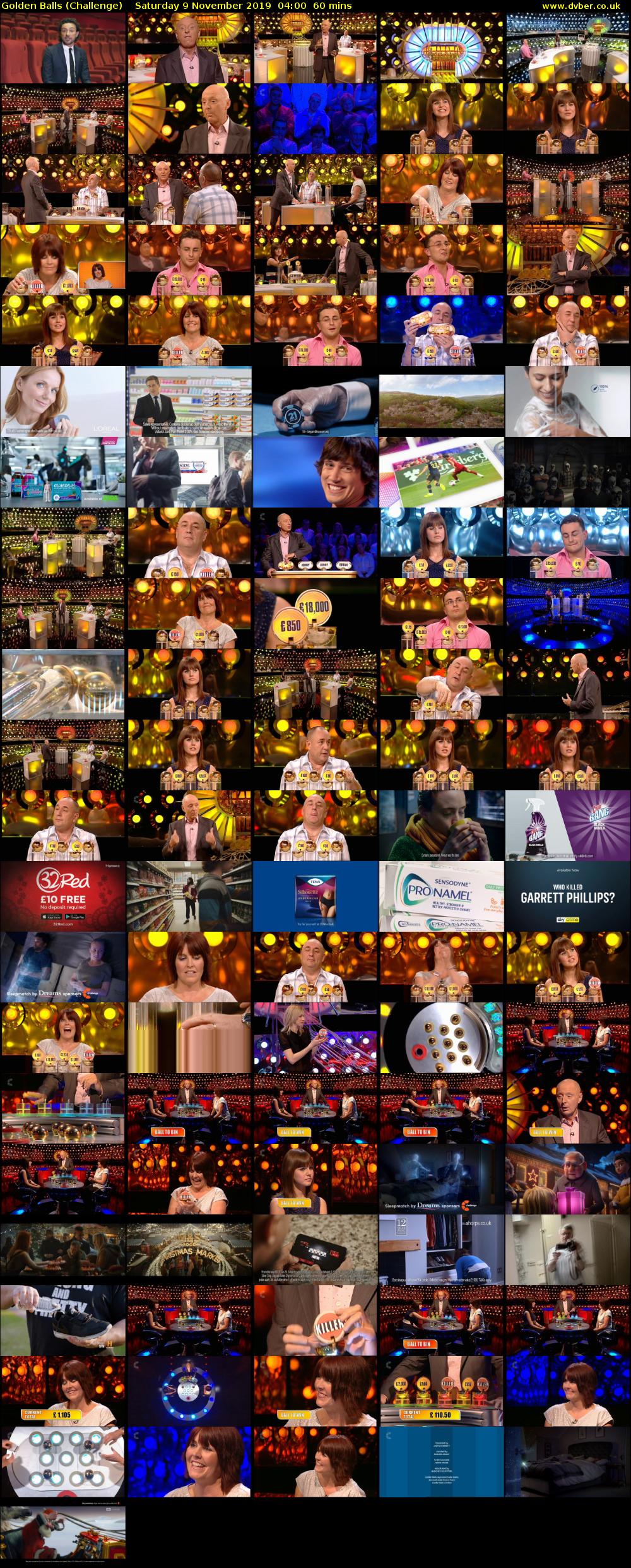 Golden Balls (Challenge) Saturday 9 November 2019 04:00 - 05:00