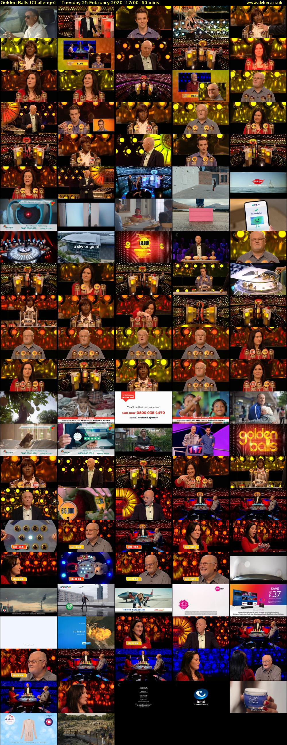 Golden Balls (Challenge) Tuesday 25 February 2020 17:00 - 18:00
