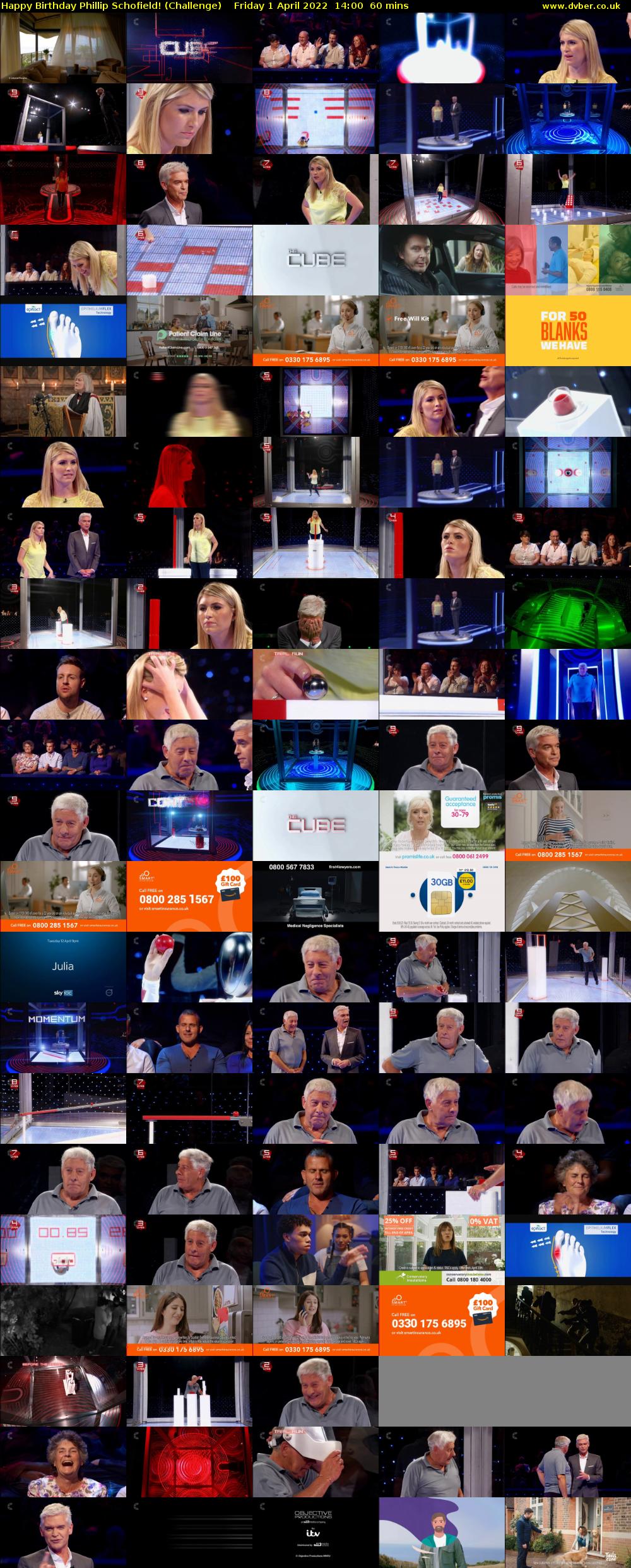 Happy Birthday Phillip Schofield! (Challenge) Friday 1 April 2022 14:00 - 15:00
