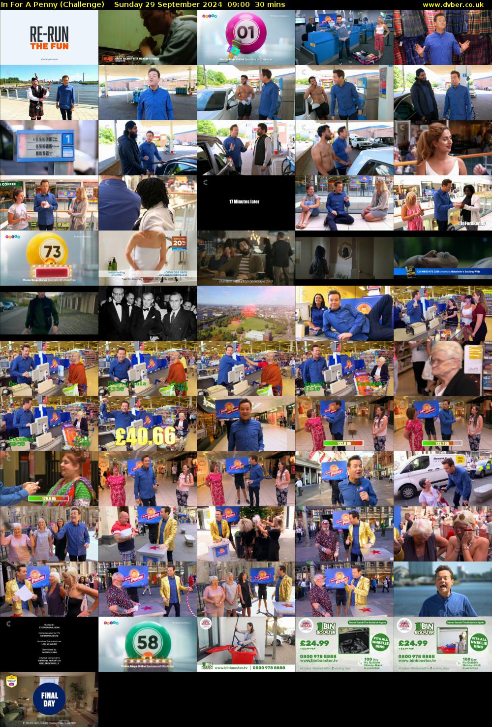 In For A Penny (Challenge) Sunday 29 September 2024 09:00 - 09:30