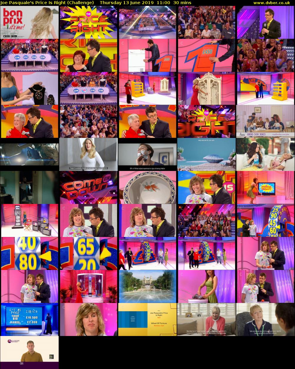 Joe Pasquale's Price Is Right (Challenge) Thursday 13 June 2019 11:00 - 11:30