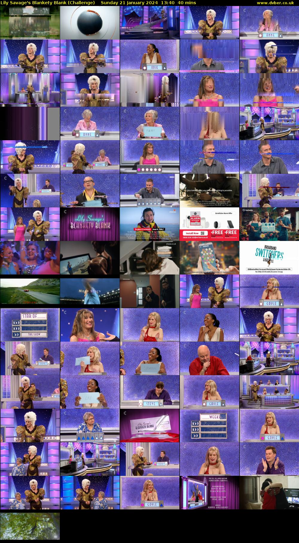 Lily Savage's Blankety Blank (Challenge) Sunday 21 January 2024 13:40 - 14:20
