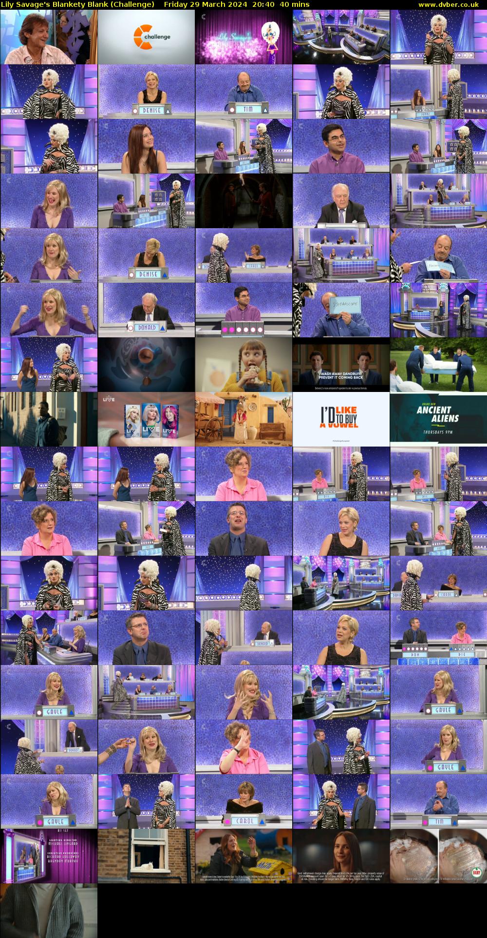 Lily Savage's Blankety Blank (Challenge) Friday 29 March 2024 20:40 - 21:20