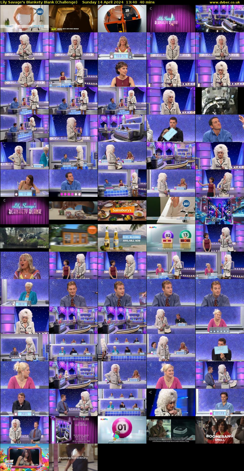 Lily Savage's Blankety Blank (Challenge) Sunday 14 April 2024 13:40 - 14:20