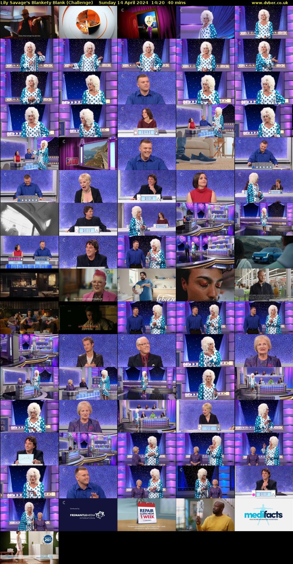 Lily Savage's Blankety Blank (Challenge) Sunday 14 April 2024 14:20 - 15:00