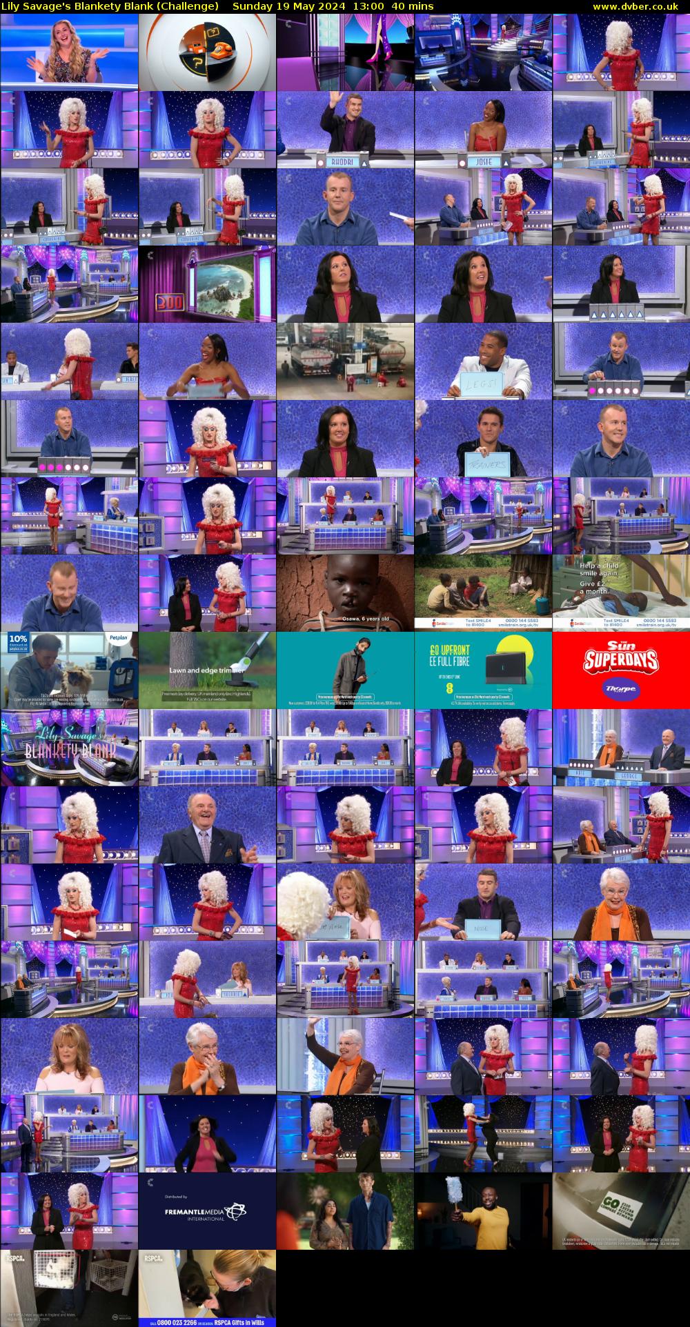Lily Savage's Blankety Blank (Challenge) Sunday 19 May 2024 13:00 - 13:40