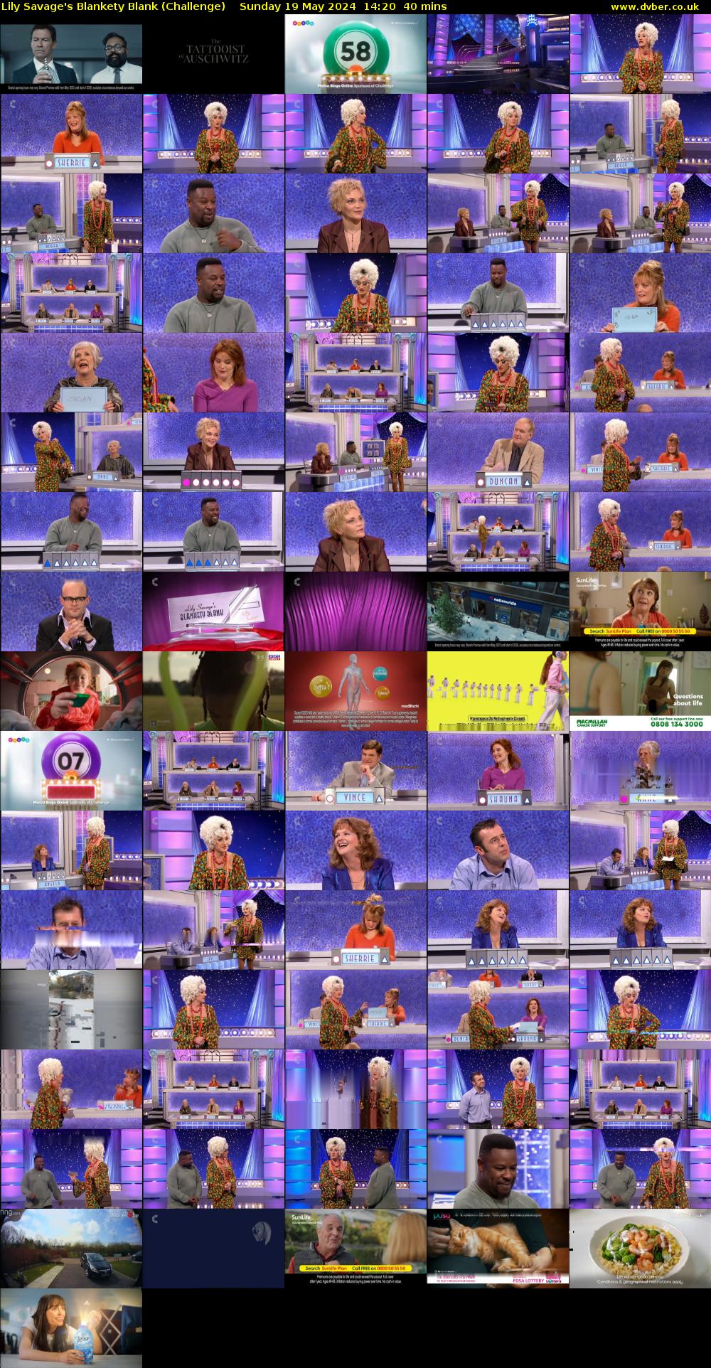 Lily Savage's Blankety Blank (Challenge) Sunday 19 May 2024 14:20 - 15:00