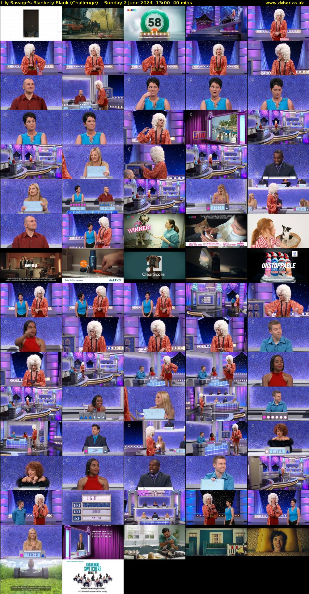 Lily Savage's Blankety Blank (Challenge) Sunday 2 June 2024 13:00 - 13:40