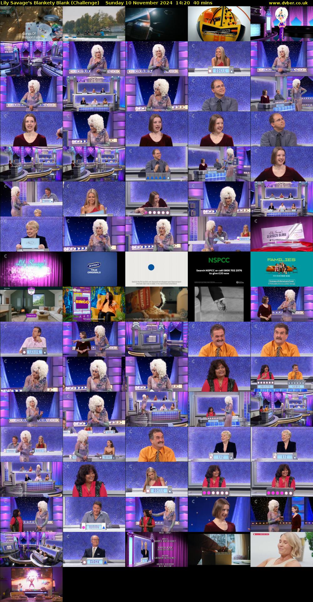 Lily Savage's Blankety Blank (Challenge) Sunday 10 November 2024 14:20 - 15:00