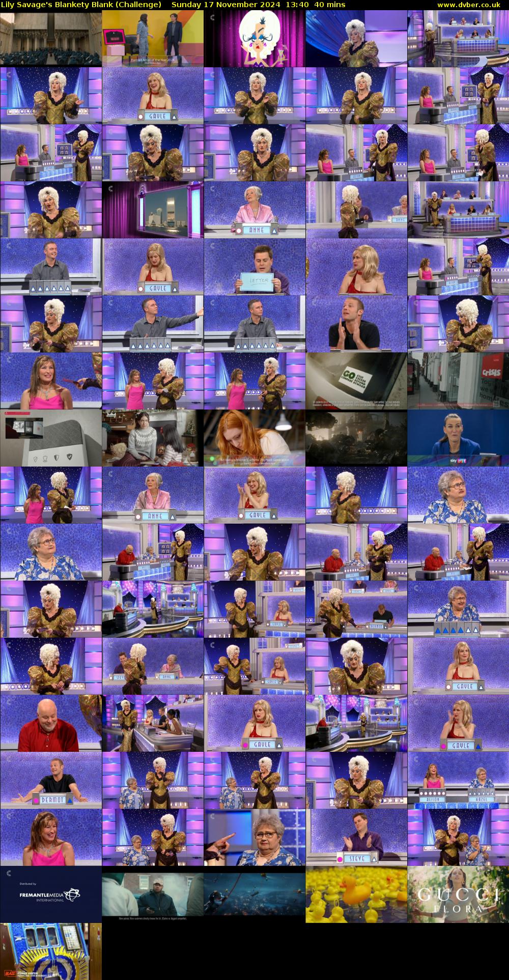 Lily Savage's Blankety Blank (Challenge) Sunday 17 November 2024 13:40 - 14:20