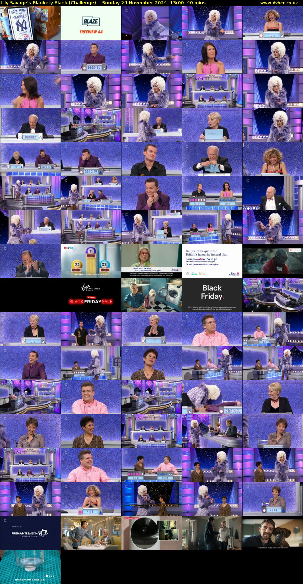 Lily Savage's Blankety Blank (Challenge) Sunday 24 November 2024 13:00 - 13:40