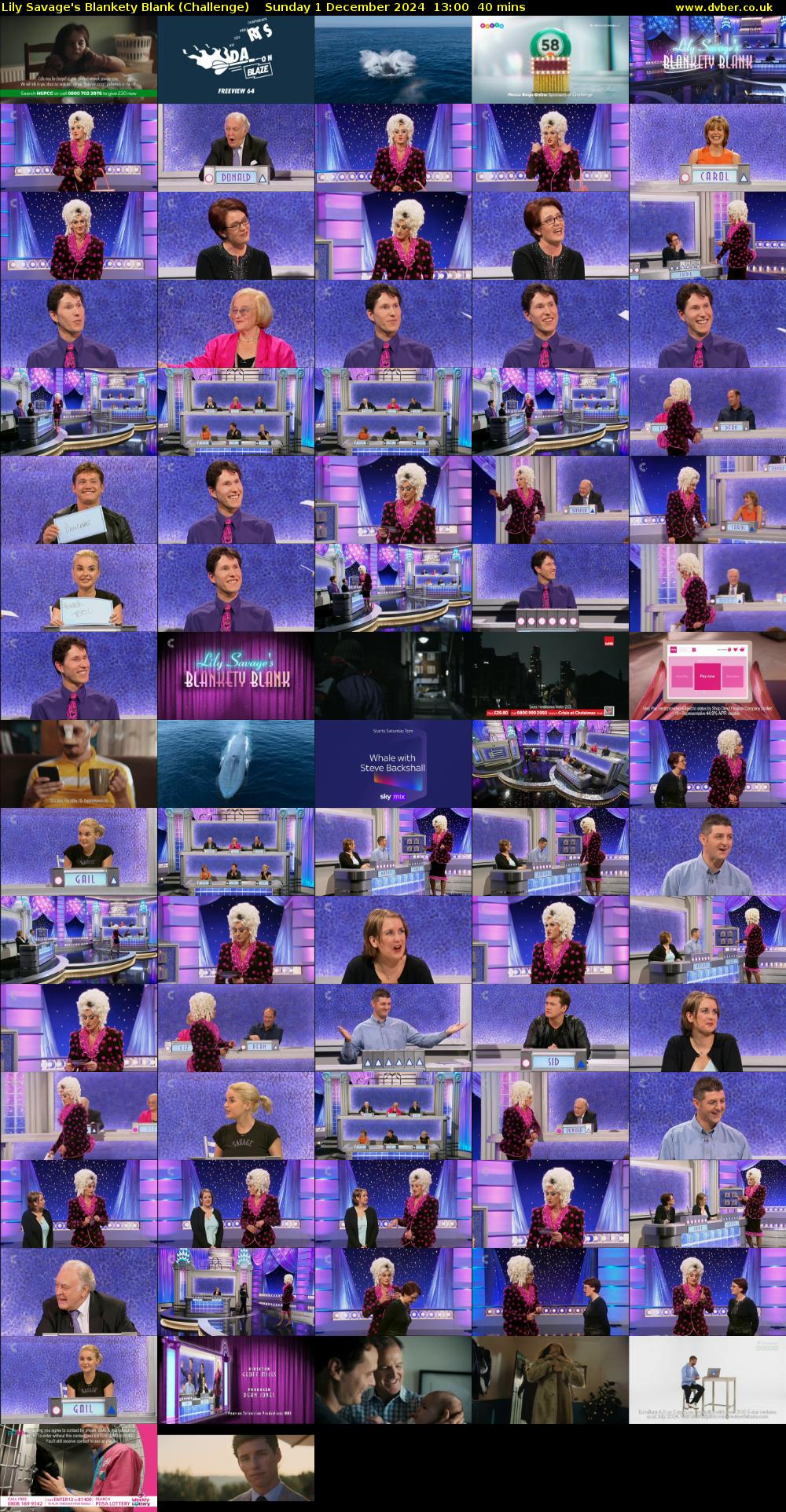 Lily Savage's Blankety Blank (Challenge) Sunday 1 December 2024 13:00 - 13:40