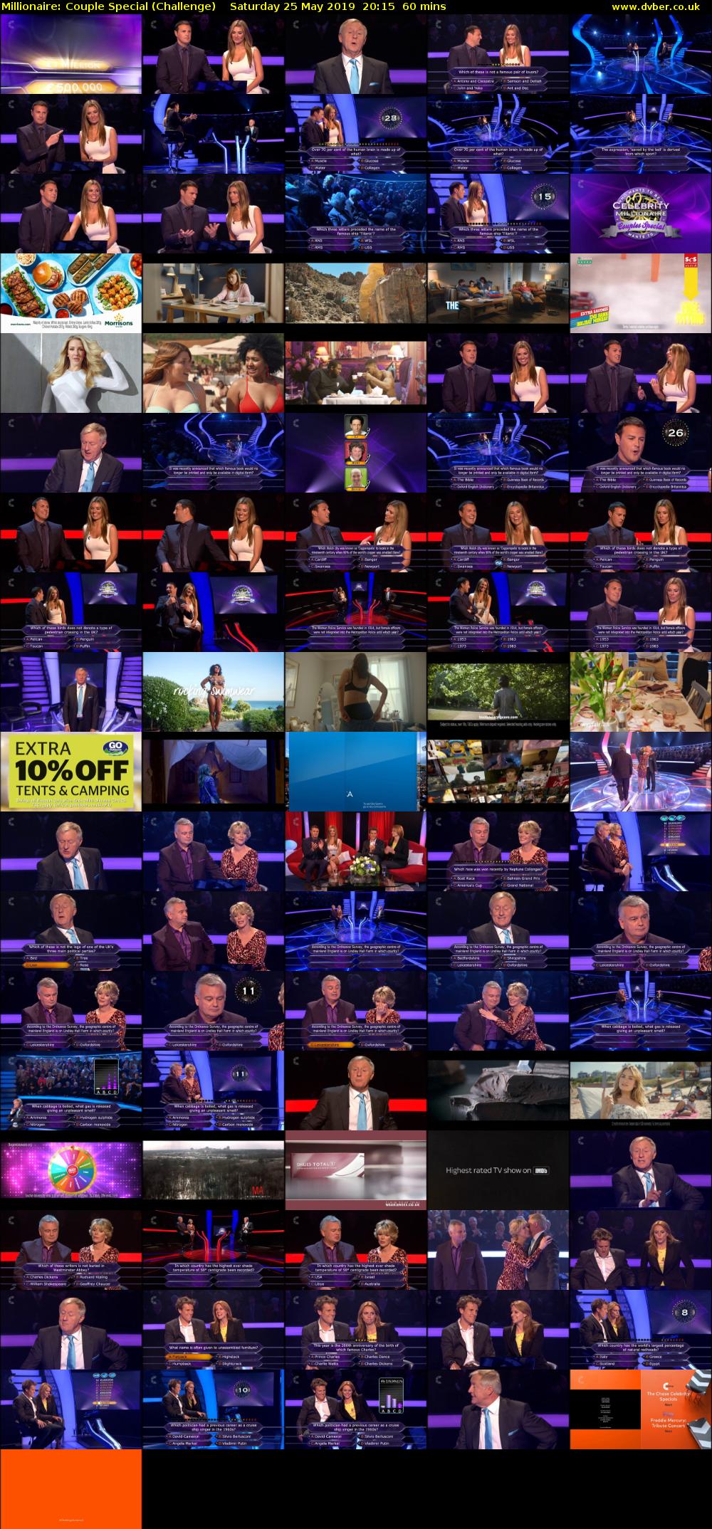 Millionaire: Couple Special (Challenge) Saturday 25 May 2019 20:15 - 21:15
