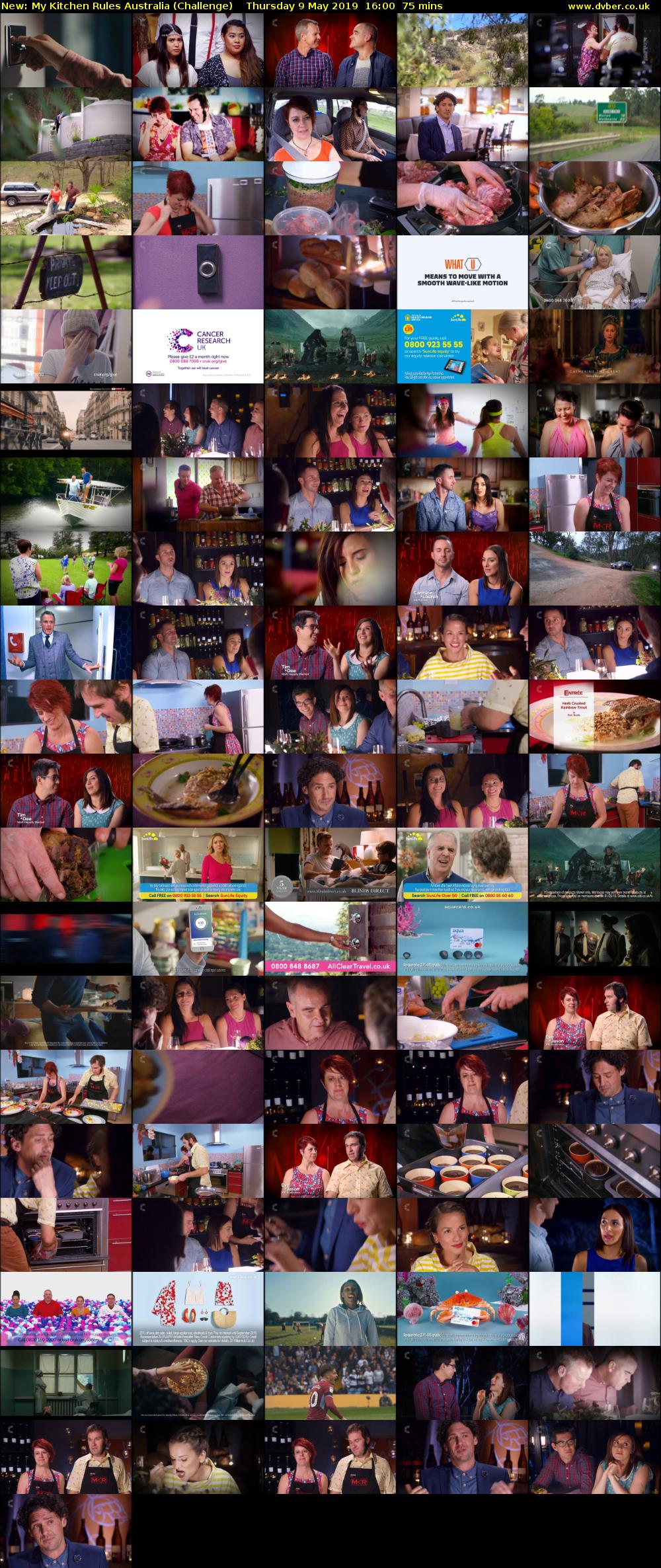 My Kitchen Rules Australia (Challenge) Thursday 9 May 2019 16:00 - 17:15