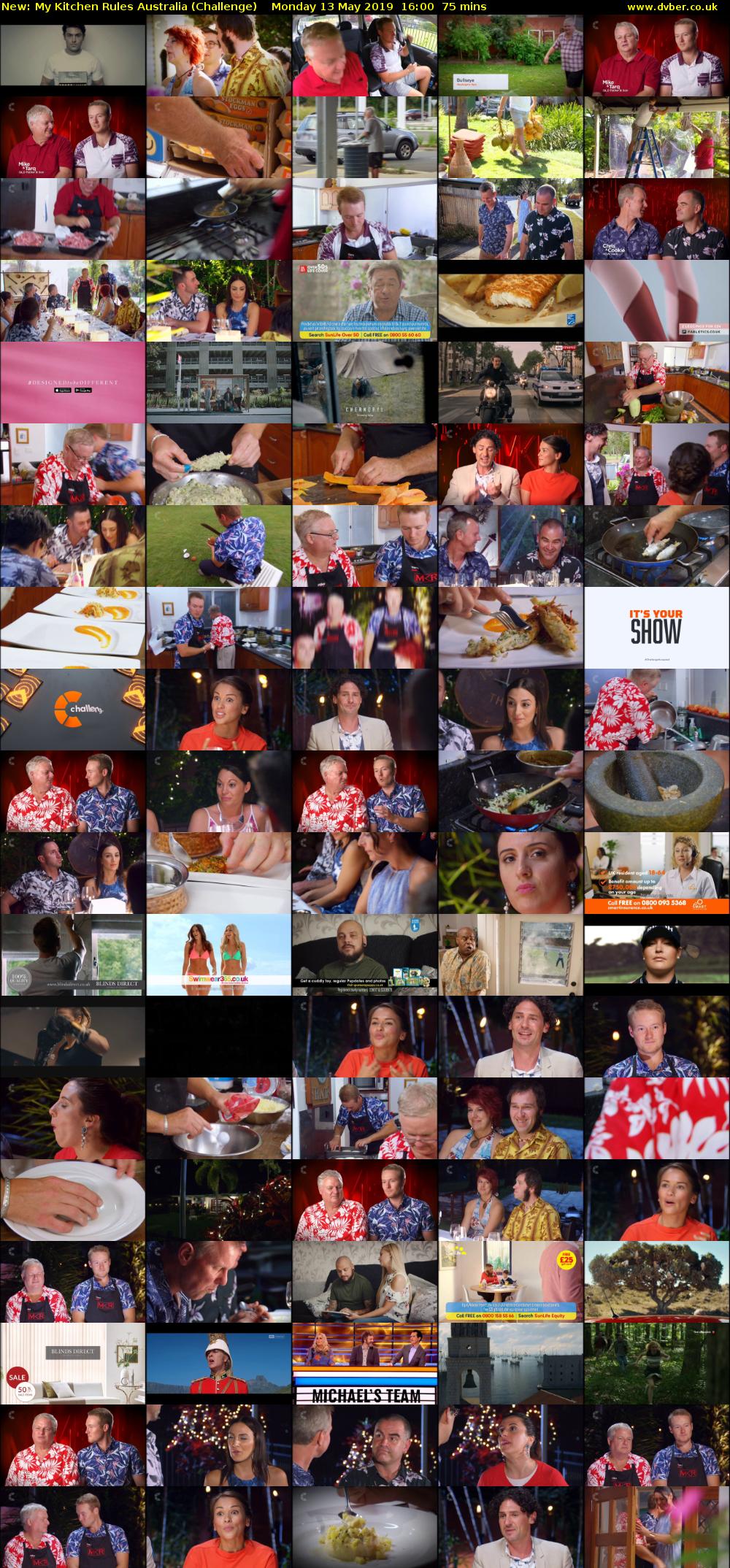 My Kitchen Rules Australia (Challenge) Monday 13 May 2019 16:00 - 17:15