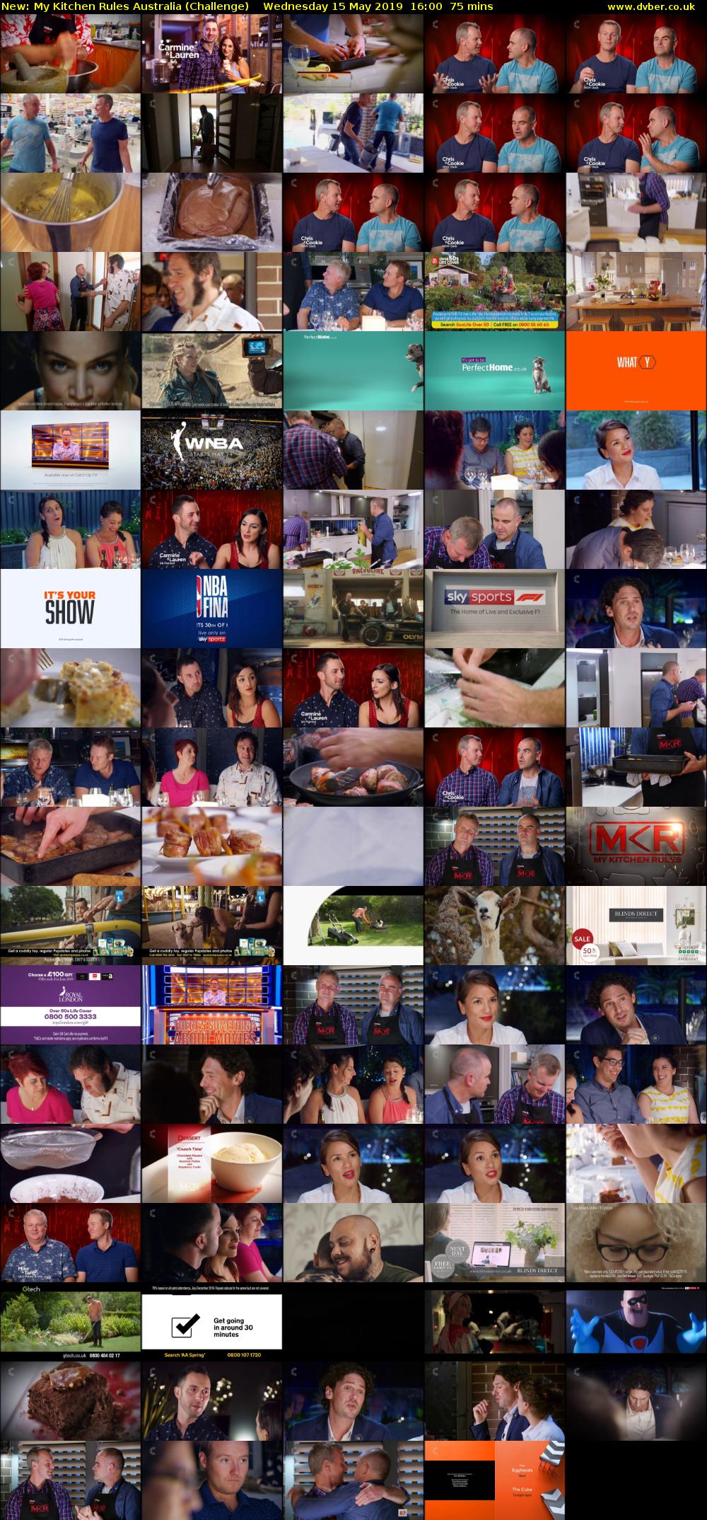 My Kitchen Rules Australia (Challenge) Wednesday 15 May 2019 16:00 - 17:15