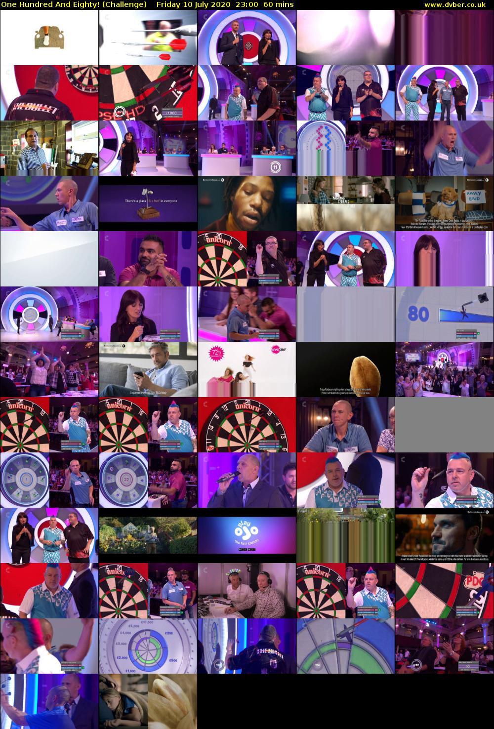 One Hundred And Eighty! (Challenge) Friday 10 July 2020 23:00 - 00:00