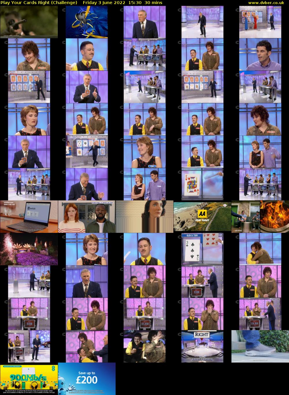 Play Your Cards Right (Challenge) Friday 3 June 2022 15:30 - 16:00