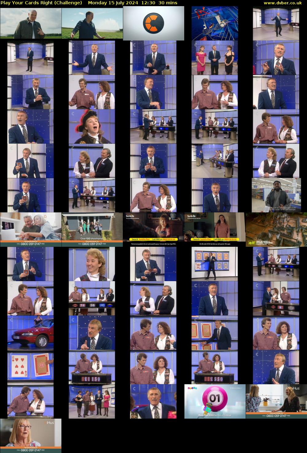 Play Your Cards Right (Challenge) Monday 15 July 2024 12:30 - 13:00